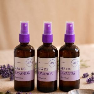 Pachet – Răsfăț cu Lavandă – 3 x Apă florală de lavandă, 100% naturală, spray, 100ml